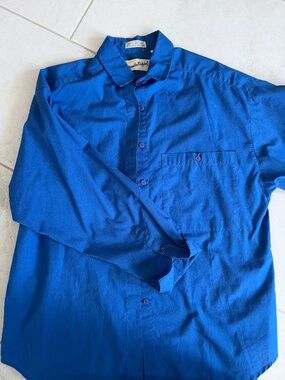 Vintage DVF Blue Cotton shirt size M